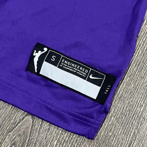 NWT Nike WNBA Womens Dri-Fit Los Angeles Sparks Performance T-Shirt Purple ST - Picture 6 of 7